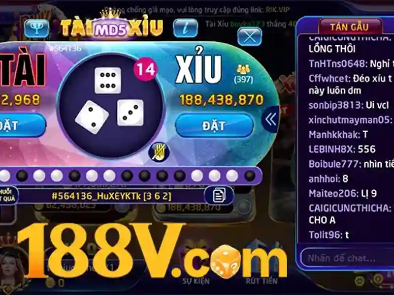 Trò chơi slot 188v phổ biến
